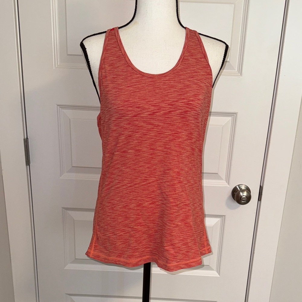 Lucy Women's Red and Orange Razorback Tank Top